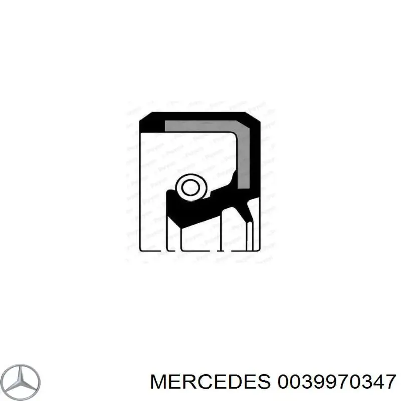 A0039970347 Mercedes сальник колінвала двигуна, передній