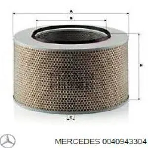A0030949204 Mercedes Повітряний фільтр двигуна