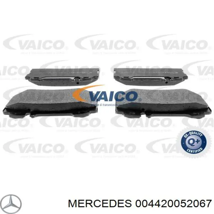 004420052067 Mercedes колодки гальмівні передні, дискові