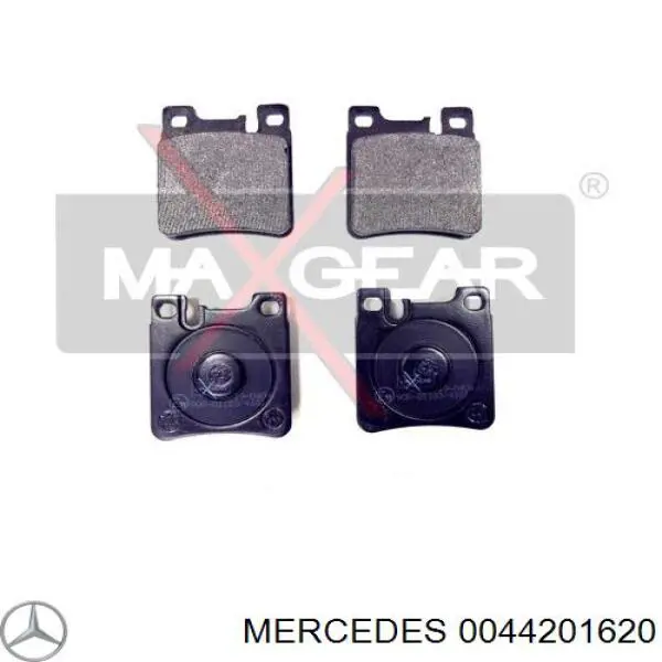 0044201620 Mercedes колодки гальмові задні, дискові