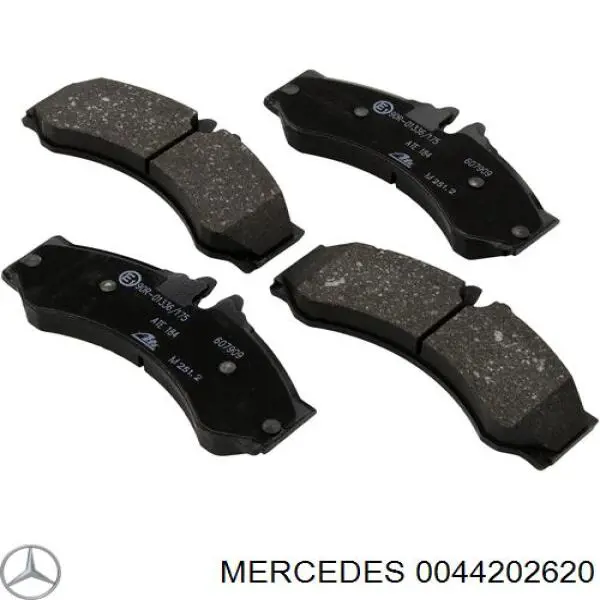 Колодки гальмівні передні, дискові 0044202620 Mercedes