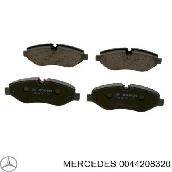 Колодки гальмівні передні, дискові 0044208320 Mercedes