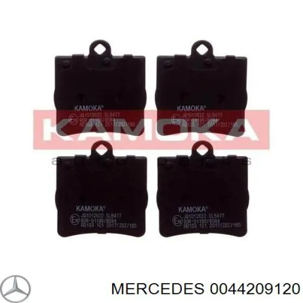 0044209120 Mercedes колодки гальмові задні, дискові