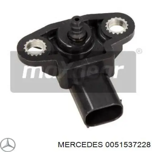 0051537228 Mercedes датчик тиску наддуву (датчик нагнітання повітря в турбіну)