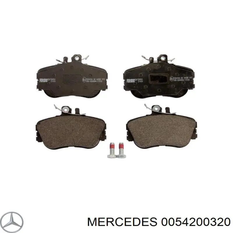 Колодки гальмівні передні, дискові 0054200320 Mercedes