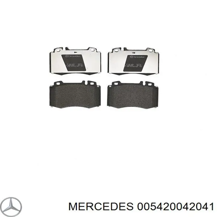 005420042041 Mercedes колодки гальмівні передні, дискові