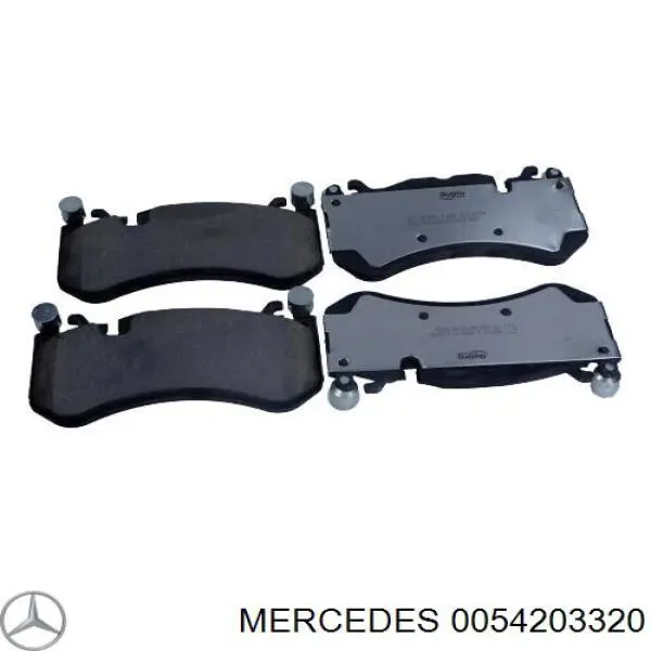 0054203320 Mercedes колодки гальмівні передні, дискові