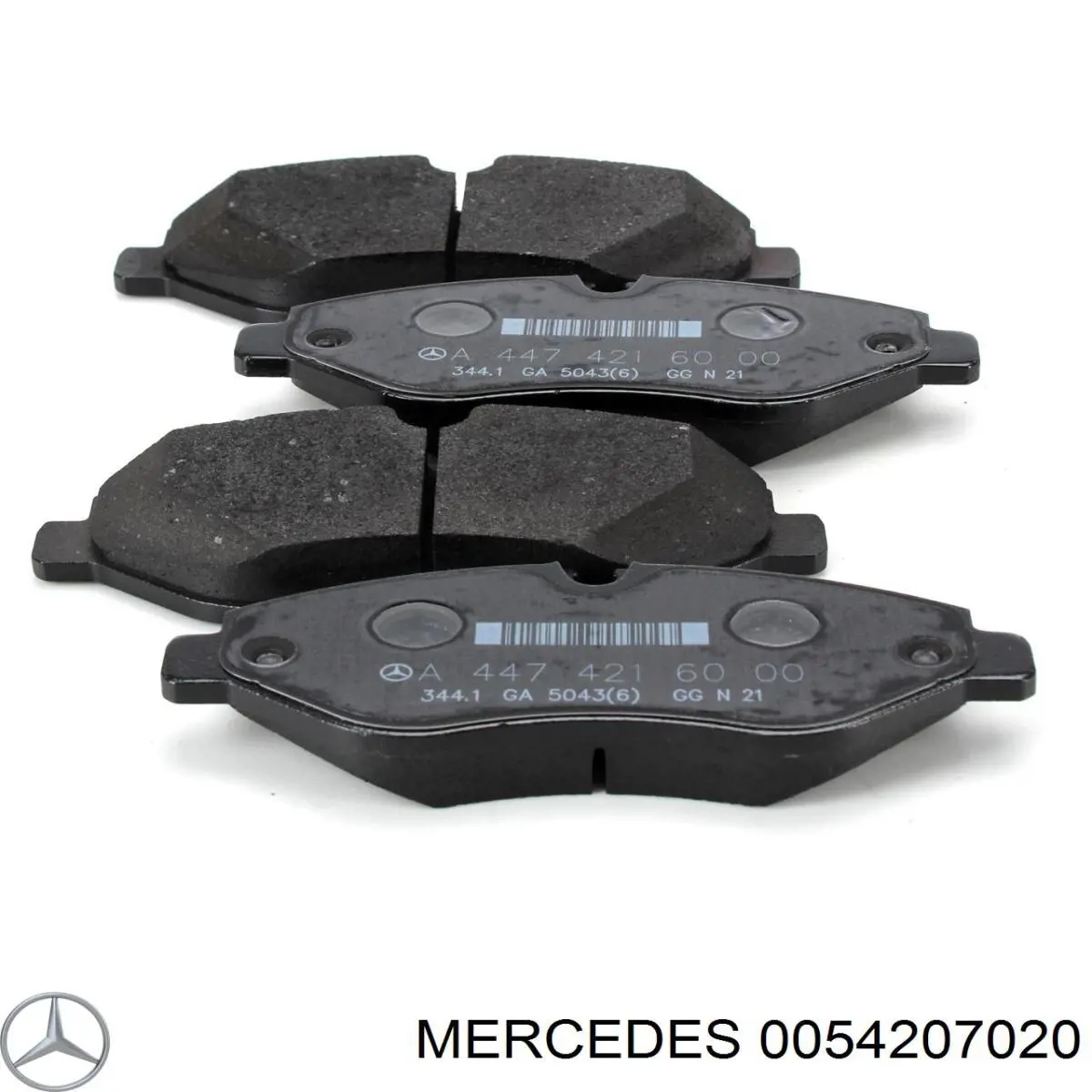 Колодки гальмівні передні, дискові 0054207020 Mercedes