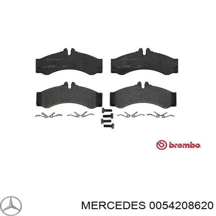 Колодки гальмівні передні, дискові 0054208620 Mercedes