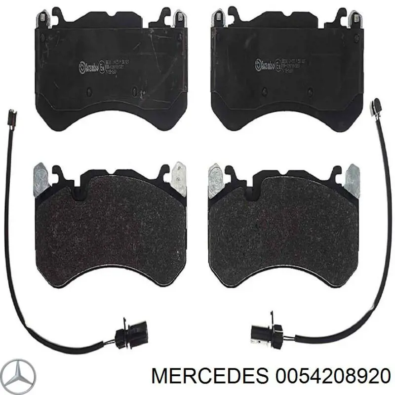 Гальмівні колодки Mercedes A0054208920 ціна, від 488.21 USD
