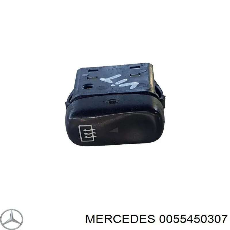 Кнопка включення обігріву заднього скла A0055450307 Mercedes