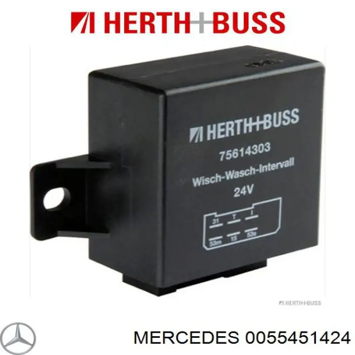Купити A0055450624 Mercedes Реле управління склоочисника