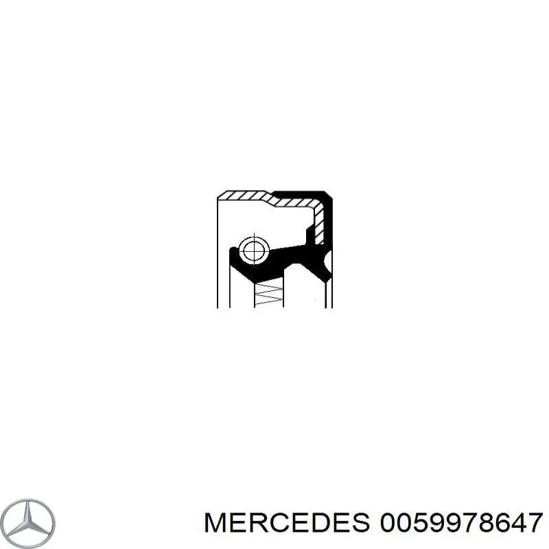 0059978647 Mercedes сальник акпп/кпп, вхідного/первинного валу