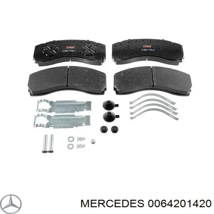 Купити 64205220 Mercedes Колодки гальмівні передні, дискові