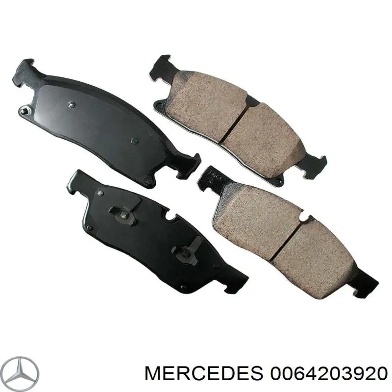 0064203920 Mercedes колодки гальмівні передні, дискові