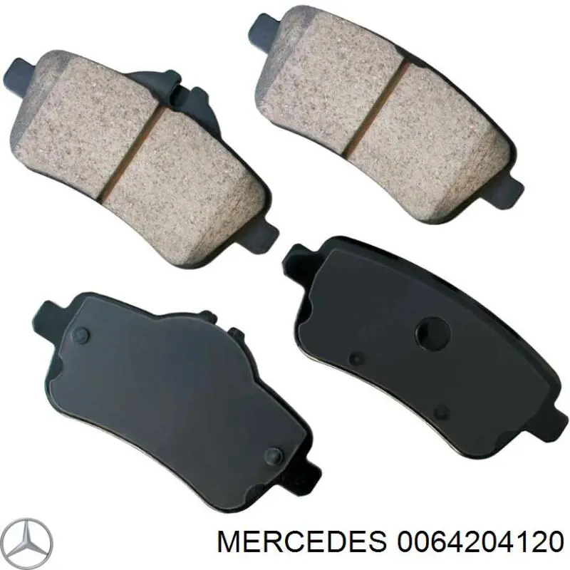 0064204120 Mercedes колодки гальмові задні, дискові
