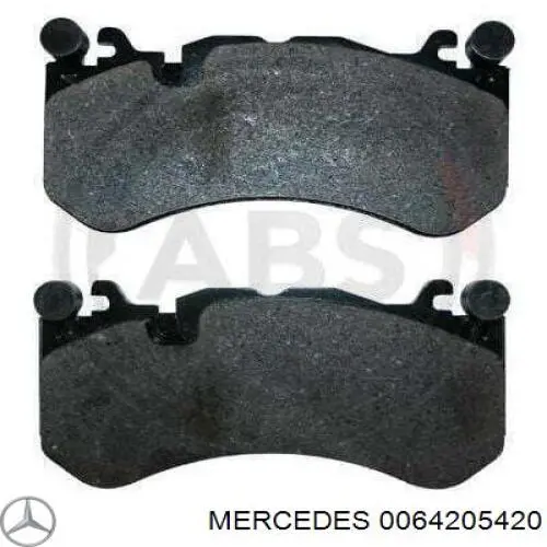 Колодки гальмівні передні, дискові 0064205420 Mercedes