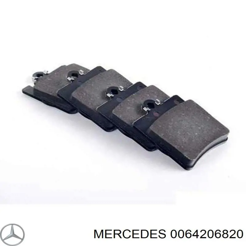 0064206820 Mercedes колодки гальмові задні, дискові