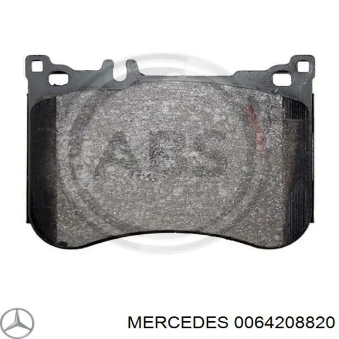 0064208820 Mercedes колодки гальмівні передні, дискові