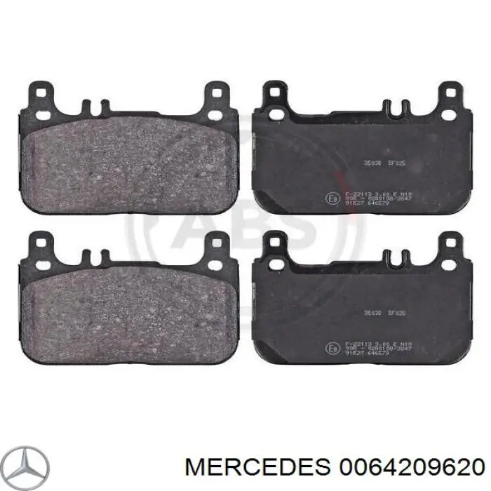 Задні гальмівні колодки A0074209820 Mercedes