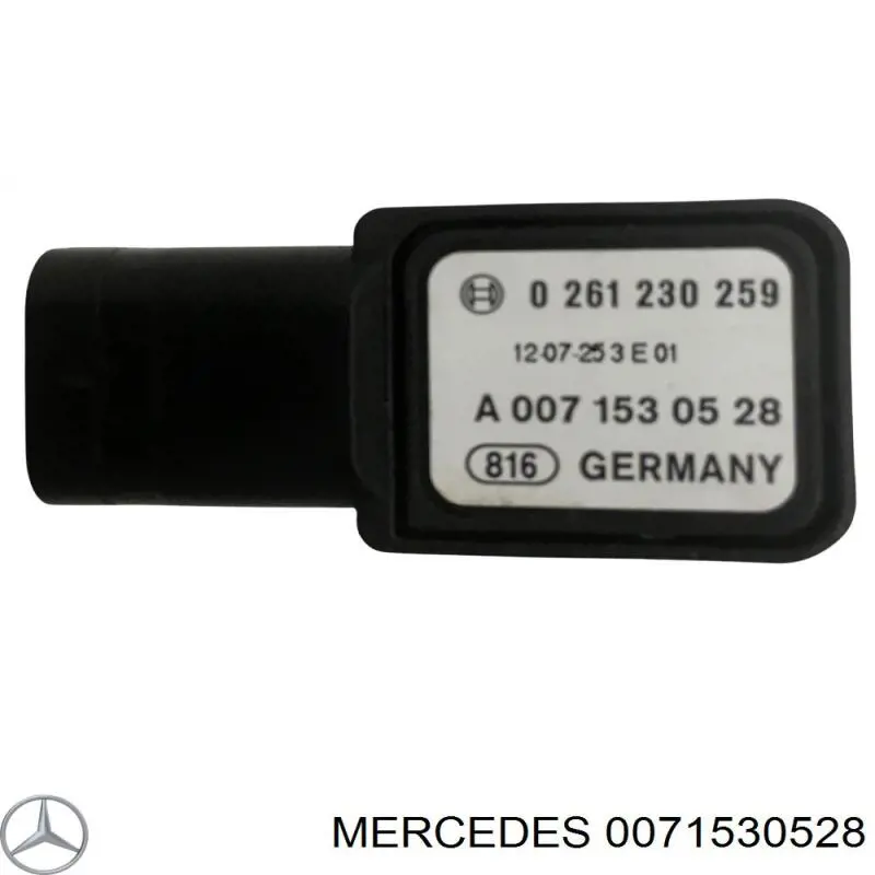 0071530528 Mercedes датчик тиску наддуву (датчик нагнітання повітря в турбіну)