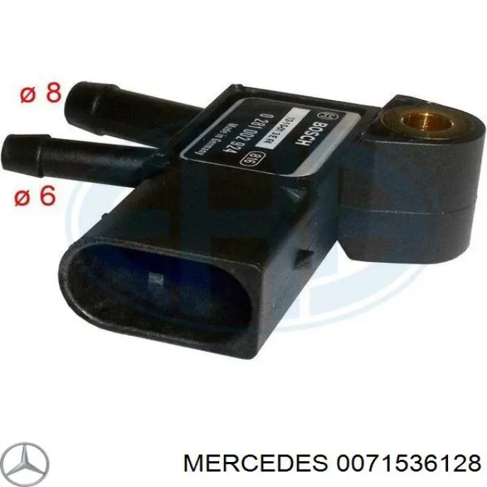 0071536128 Mercedes датчик тиску вихлопних газів