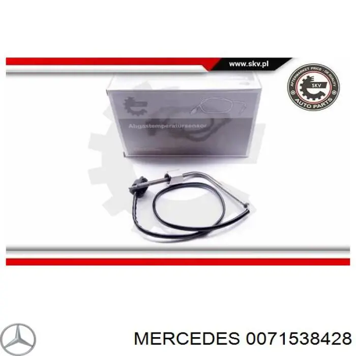 Купити A0051537928 Mercedes Датчик температури відпрацьованих газів (ВГ), перед фільтром сажі