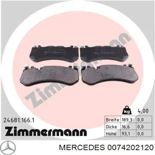 Гальмівні колодки Brembo P50164 ціна, від 163.22 USD