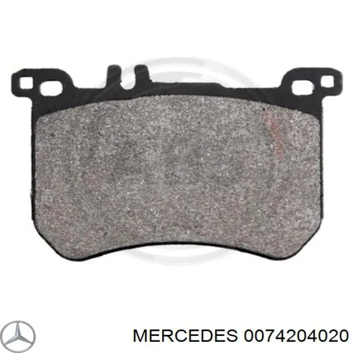 0074204020 Mercedes колодки гальмівні передні, дискові