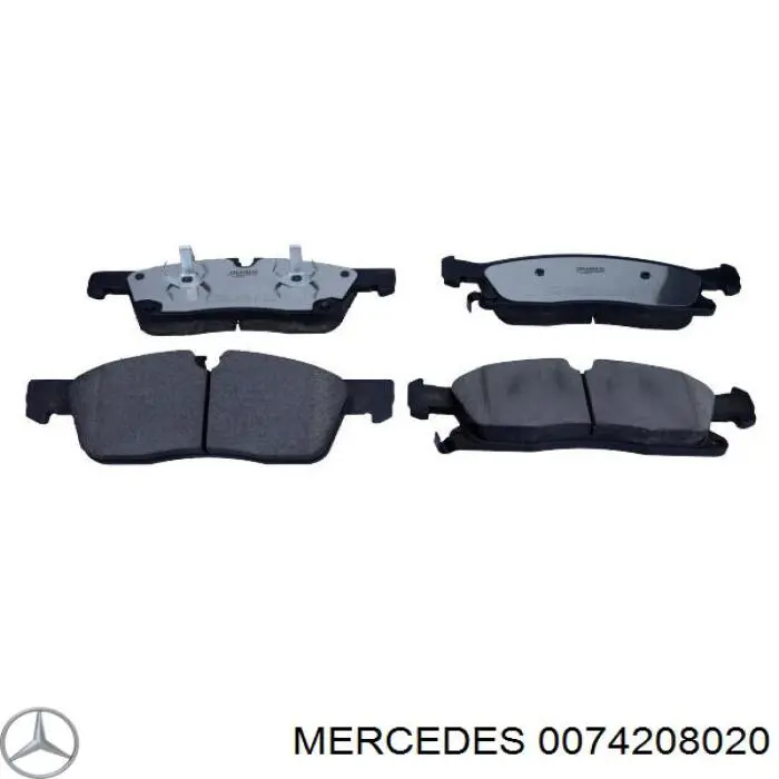 Колодки гальмівні передні, дискові 0074208020 Mercedes