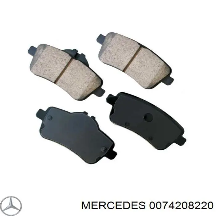 Колодки гальмові задні, дискові 0074208220 Mercedes