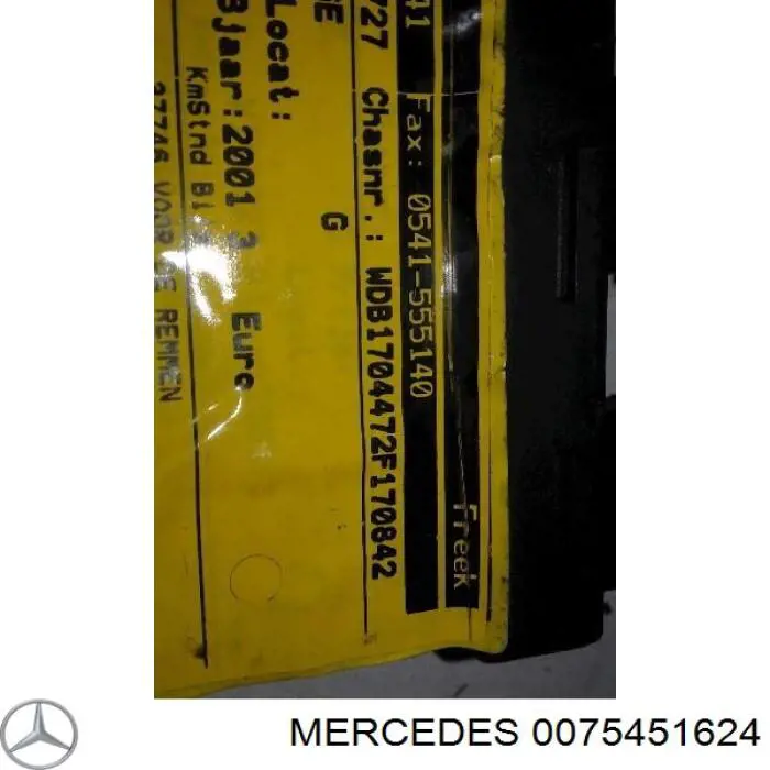  0075451624 Mercedes