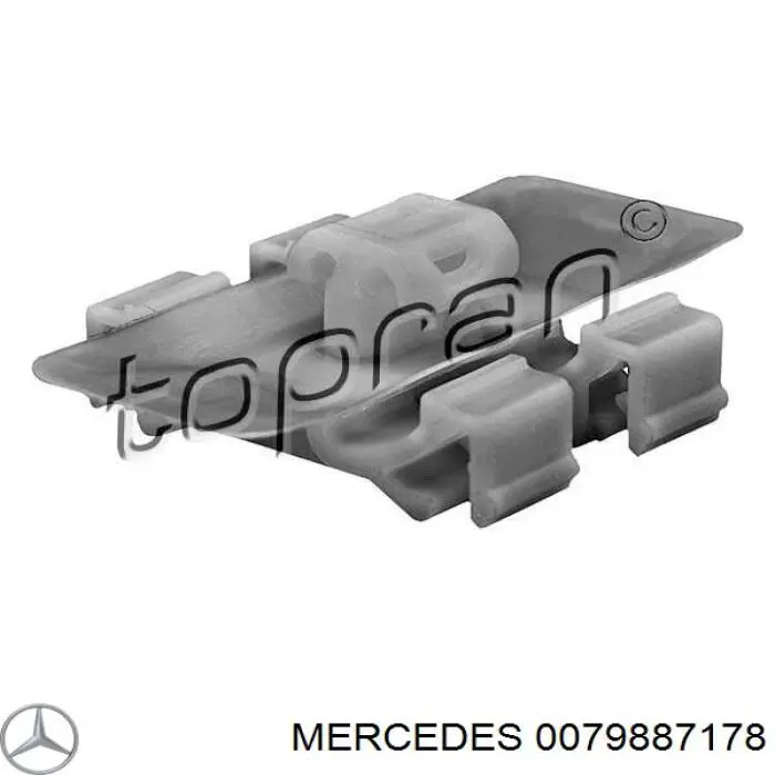 0079887178 Mercedes кліпса (пістон кріплення молдинга двері)