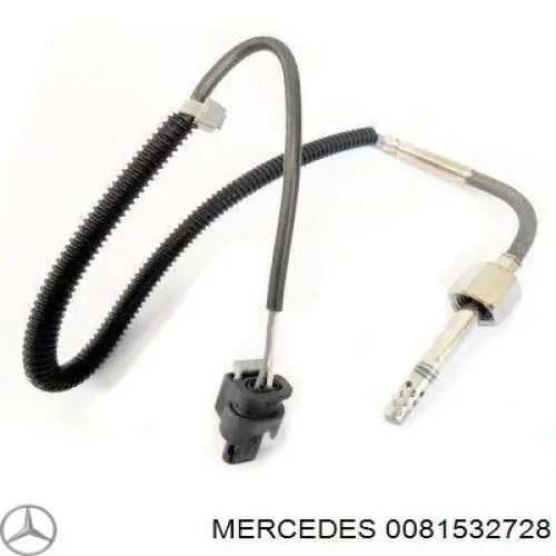 0081532728 Mercedes датчик температури відпрацьованих газів (вг, до каталізатора)