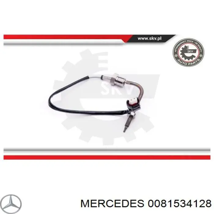 0081534128 Mercedes датчик температури відпрацьованих газів (вг, до каталізатора)