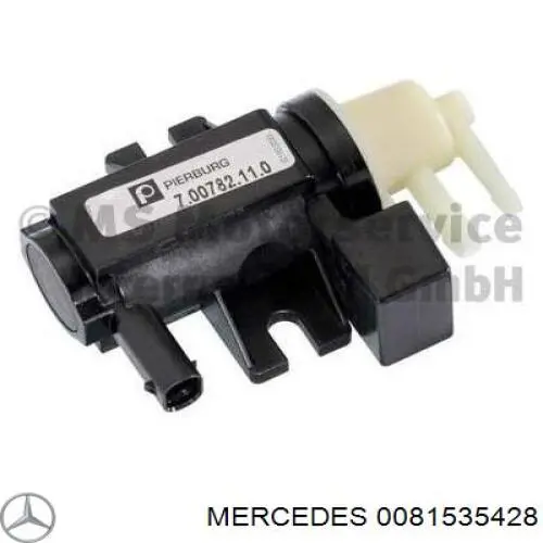 0081535428 Mercedes клапан соленоїд регулювання заслонки egr