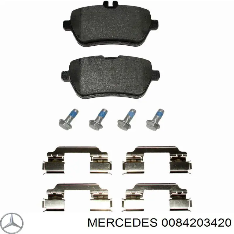 Колодки гальмові задні, дискові 0084203420 Mercedes