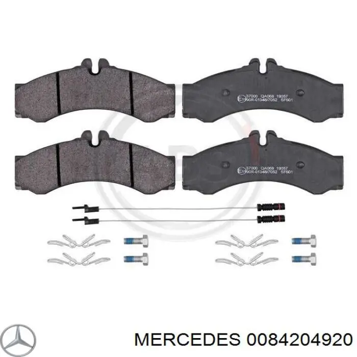 Колодки гальмівні передні, дискові 0084204920 Mercedes