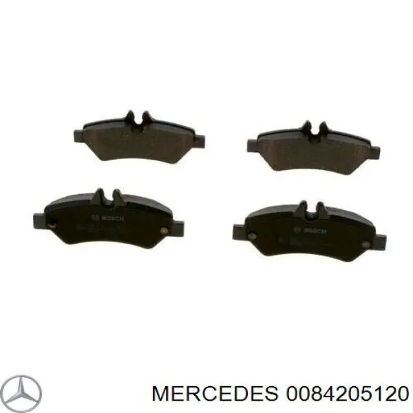 Колодки гальмові задні, дискові 0084205120 Mercedes