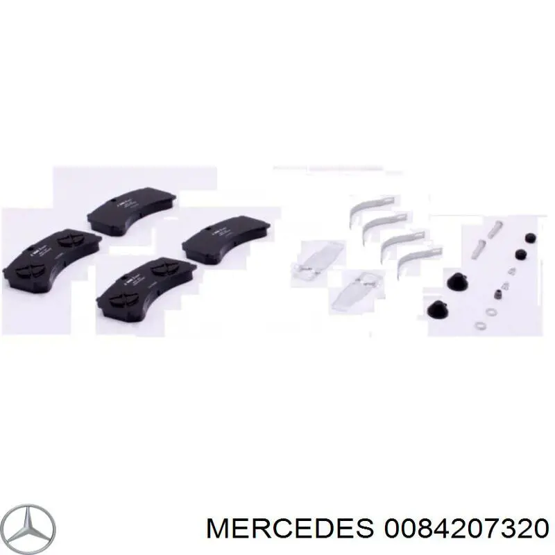 Задні гальмівні колодки Mercedes A0084207320 ціна, від 106.99 USD