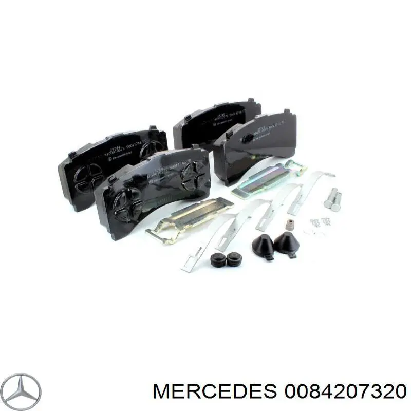 A0084207320 Mercedes Колодки гальмівні задні, дискові
