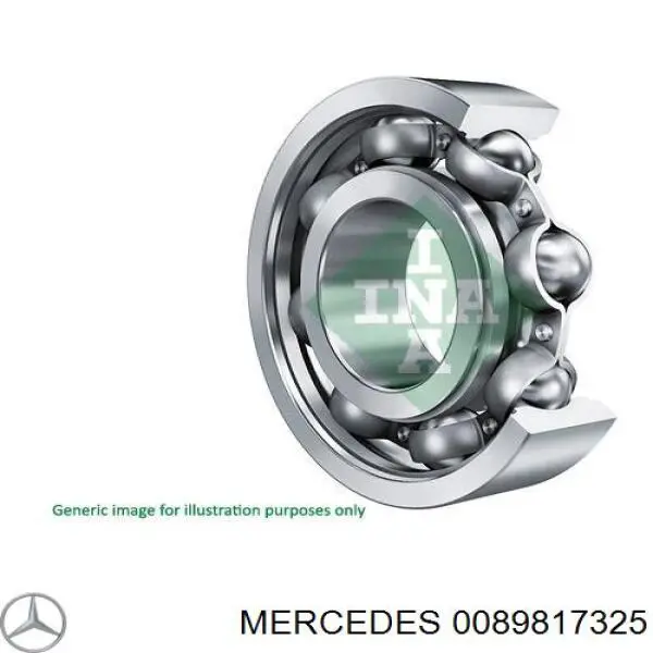 Купити 109811825 Mercedes Підшипник проміжного вала КПП