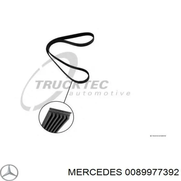 Ремінь приводний, агрегатів 0089977392 Mercedes