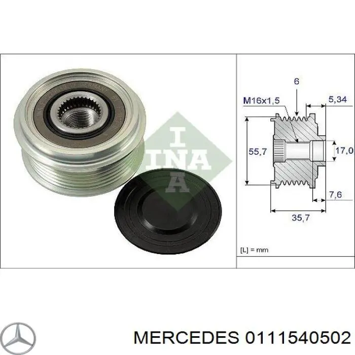 Генератор 0111540502 Mercedes