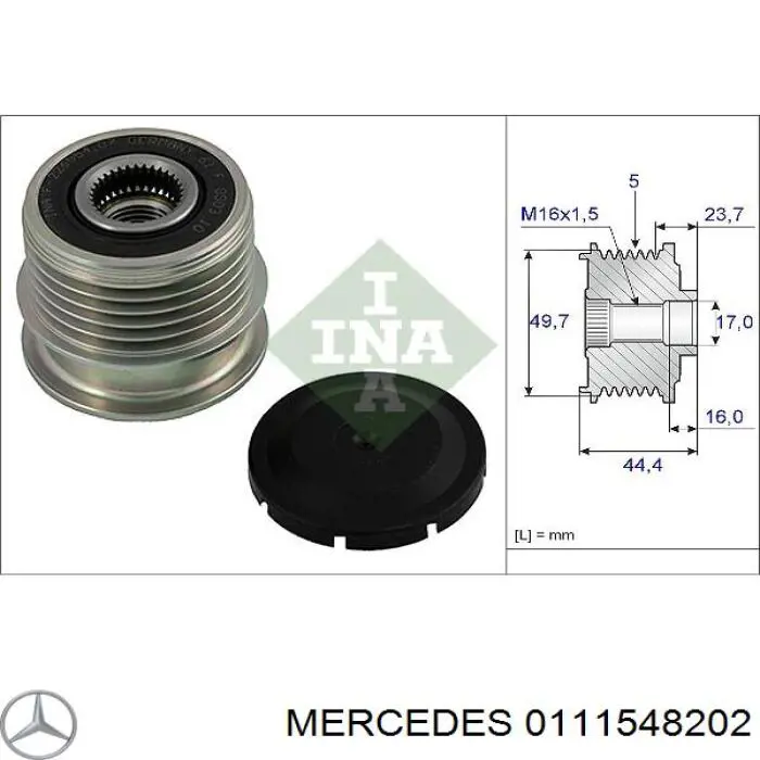 Генератор 0111548202 Mercedes