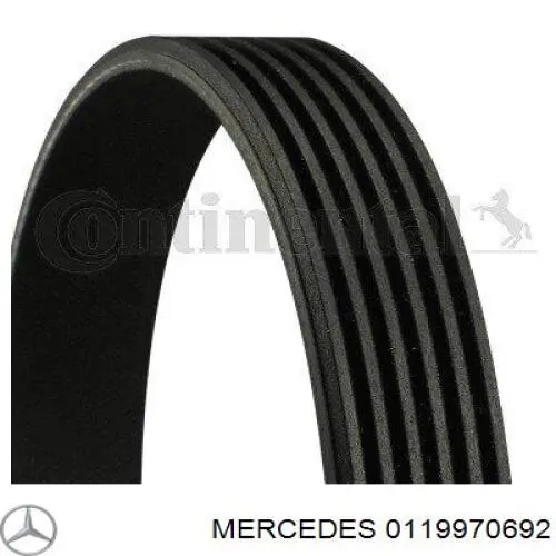 Ремінь приводний, агрегатів 0119970692 Mercedes