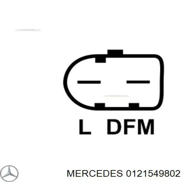0121549802 Mercedes генератор