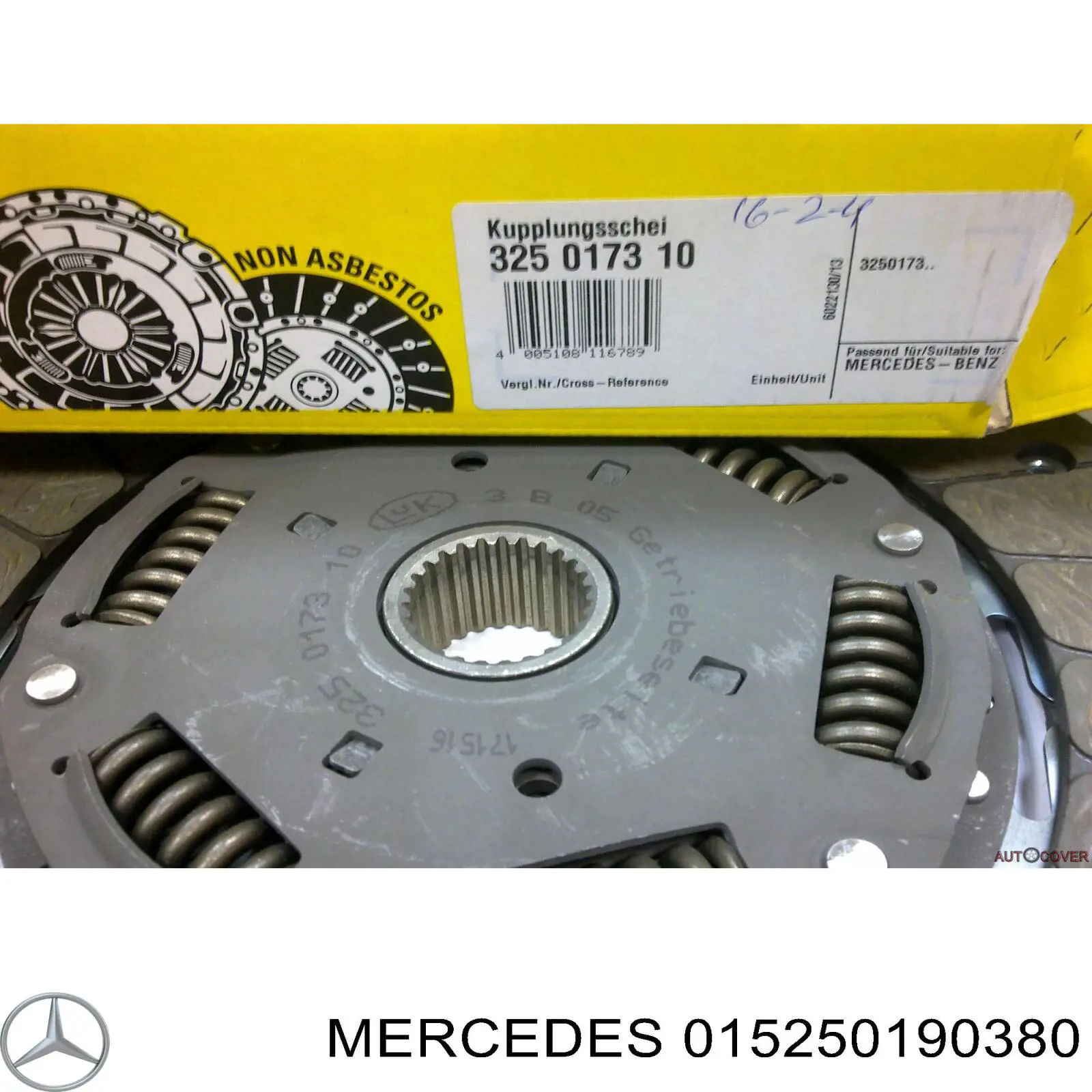 Диск зчеплення 015250190380 Mercedes