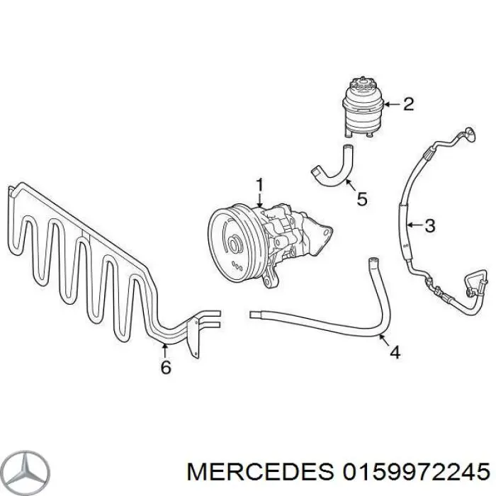 Кільце ущільнювача штуцерів рульової рейки на Mercedes GL (X164)