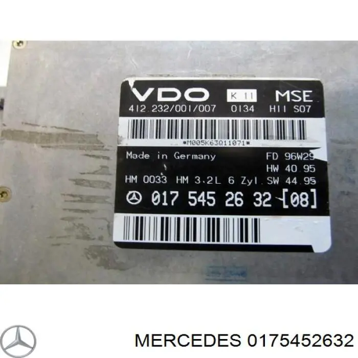  Mercedes A0175452632 ціна, від 78.83 USD